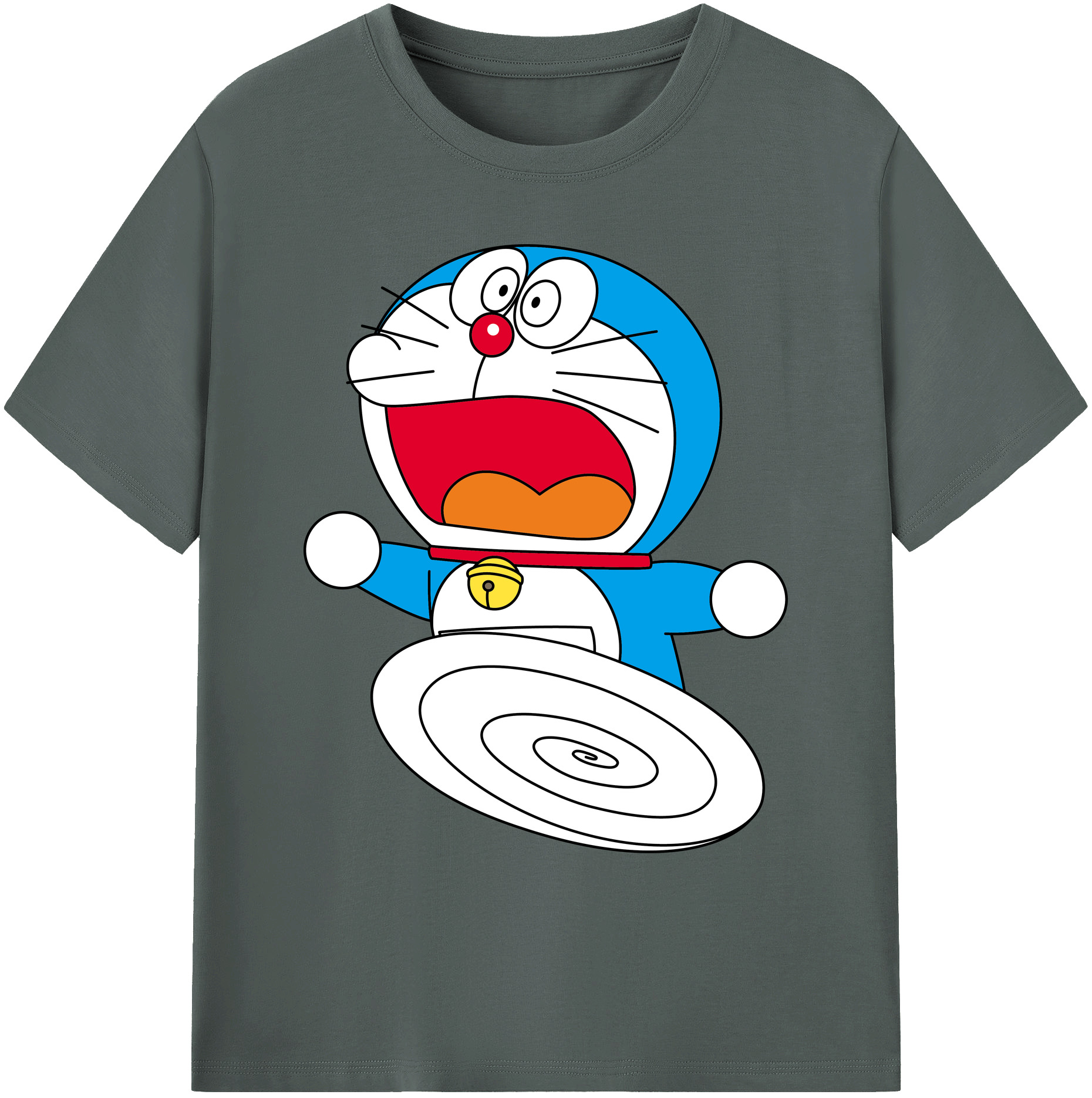（画像用） ドラえもん Doraemon 綿100％ メンズ半袖Tシャツ｜肌触りやわらか＆通気性